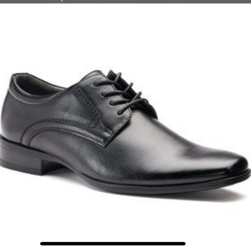 Classic Black Leather Men's Dress Shoes